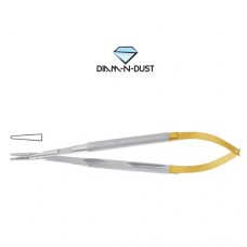 Diam-n-Dust™ Micro Needle Holder Straight - Round Handle - With Lock Stainless Steel, 23 cm - 9"